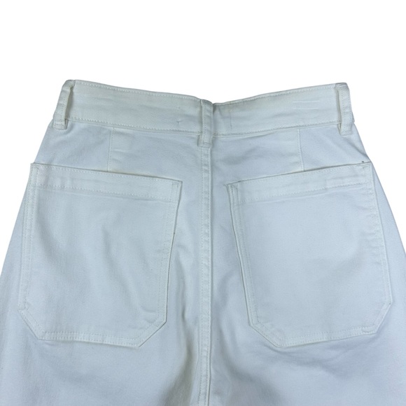 Everlane The Utility Barrel Pant High-Rise Crop Bone White Stretch Grunge Sz 0 - Picture 10 of 15